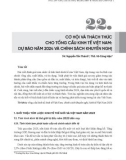 Cơ hội và thách thức cho tổng cầu kinh tế Việt Nam: Dự báo năm 2024 và chính sách khuyến nghị