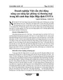 Doanh nghiệp Việt cần chủ động nâng cao năng lực phòng vệ thương mại trong bối cảnh thực hiện Hiệp định EVFTA