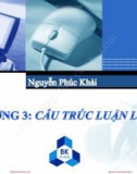 Bài giảng Hệ thống máy tính và ngôn ngữ C: Chương 3 - TS. Nguyễn Phúc Khải