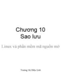 Bài giảng Linux và phần mềm mã nguồn mở - Chương 10: Sao lưu