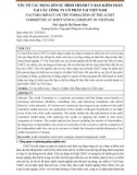 Yếu tố tác động đến sự hình thành ủy ban kiểm toán tại các công ty cổ phần tại Việt Nam