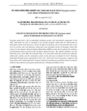 Sử dụng sóng siêu âm để thu nhận dịch quả trâm (Syzygium cumini) giàu hoạt tính kháng oxy hóa