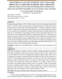 Ảnh hưởng của các yếu tố đến kỹ năng công nghệ thông tin của sinh viên ngành kế toán - kiểm toán