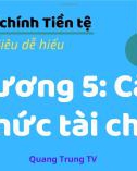 Bài giảng môn Tài chính tiền tệ - Chương 5: Các tổ chức tài chính