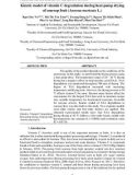 Kinetic model of vitamin C degradation during heat pump drying of soursop fruit (Annona muricata L.)