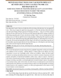 Một số giải pháp trong đào tạo nguồn nhân lực kế toán chất lượng cao đáp ứng nhu cầu hội nhập quốc tế