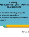 Bài giảng Phân tích tài chính doanh nghiệp: Chương 3 - TS. Trần Đức Trung