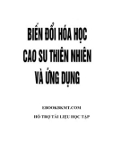 Ứng dụng cao su thiên nhiên biến đổi hóa học: Phần 1