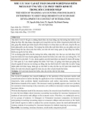 Nhu cầu đào tạo kế toán doanh nghiệp bảo hiểm nhằm đáp ứng yêu cầu phát triển kinh tế trong bối cảnh hội nhập