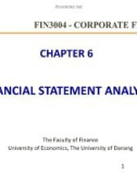 Lecture Corporate finance: Chapter 6 - Financial statements analysis