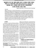 Nghiên cứu sự biến đổi chất lượng lipid trên phi lê cá rô phi vằn (Oreochromis niloticus) trong quá trình bảo quản lạnh đông cuối chuỗi cung ứng