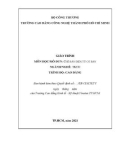 Giáo trình Chế bản điện tử cơ bản (Nghề: Thiết kế đồ hoạ - Cao đẳng) - Trường Cao đẳng Công nghệ TP HCM