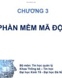 Bài giảng An toàn và bảo mật hệ thống thông tin: Chương 3