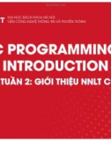 Bài giảng C Programming introduction: Tuần 2 - Giới thiệu ngôn ngữ lập trình C