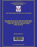 Đề tài nghiên cứu khoa học: Xác định các yêu cầu và thiết kế thành phần cấp phối đáp ứng các yêu cầu về tính công tác của vật liệu xây dựng phục vụ in 3D