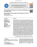 Deep geological structure of An Chau trough base on new study data