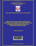 Đề tài nghiên cứu khoa học: Thiết kế chế tạo module rung động ứng dụng vào nghiên cứu ảnh hưởng của dao động đến độ bền đường hàn trong sản phẩm ép nhựa
