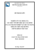 Tóm tắt Luận văn Thạc sĩ ngành Kế toán: Nghiên cứu tác động của cấu trúc vốn đến hiệu quả tài chính của các doanh nghiệp vật liệu xây dựng niêm yết trên thị trường chứng khoán Việt Nam