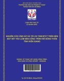 Luận văn Thạc sĩ Kỹ thuật xây dựng công trình: Nghiên cứu ứng xử và tối ưu tấm bê tông cốt thép trên nền đất sét yếu làm nền công trình đê nông thôn tỉnh Kiên Giang