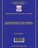 Đề tài nghiên cứu khoa học: Chế tạo khung máy thử mỏi cho nhựa/ composite với dạng tải kéo - chuyển vị