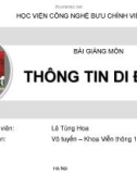 Bài giảng Thông tin di động: Chương 3 - Lê Tùng Hoa