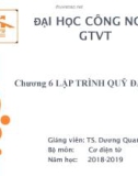 Bài giảng Hệ thống cơ điện tử 1: Chương 6 - TS. Dương Quang Khánh