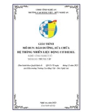 Giáo trình Bảo dưỡng, sửa chữa hệ thống nhiên liệu động cơ Diesel (Nghề: Công nghệ ô tô - Trung cấp) - Trường Cao đẳng Việt - Đức Nghệ An