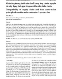 Khả năng tương thích của chuỗi cung ứng và các nguyên tắc xây dựng tinh gọn từ quan điểm nhà thầu chính