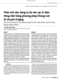 Phân tích dao động tự do tấm áp từ điện đồng nhất bằng phương pháp không lưới di chuyển Kriging