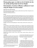 Phương pháp ngược xác định các hệ số khuếch tán ẩm của vật liệu gỗ bằng thuật toán tối ưu Simplex