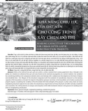 Khả năng chịu lực của đất nền cho công trình xây chen đô thị