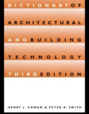 Ebook Dictionary of architectural and building technology (Third edition)