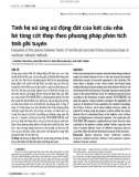 Tính hệ số ứng xử động đất của kết cấu nhà bê tông cốt thép theo phương pháp phân tích tĩnh phi tuyến