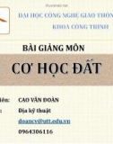 Bài giảng Cơ học đất: Chương 2b - Cao Văn Đoàn