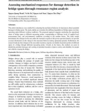 Assessing mechanical responses for damage detection in bridge spans through resonance region analysis