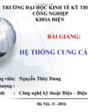 Bài giảng Hệ thống cung cấp điện: Chương 5 - Nguyễn Thùy Dung