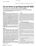 Quy ước đặt tên các gói thông tin theo ISO 19650