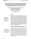 Điều tra quần thể Vượn đen má hung Trung bộ (nomascus annamensis) và hiện trạng bảo tồn tại Vườn Quốc gia Kon Ka Kinh, tỉnh Gia Lai