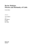 Ebook Bovine medicine diseases and husbandry of cattle (2/E): Part 1