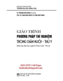 Giáo trình Phương pháp thí nghiệm trong chăn nuôi - thú y: Phần 1