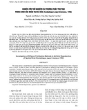 Nghiên cứu thử nghiệm các phương pháp thụ tinh trong sinh sản nhân tạo cá nâu Scatophagus argus (Linnaeus, 1766)