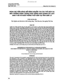 Đánh giá tiềm năng mở rộng nguồn thu chi trả dịch vụ môi trường rừng trong hoạt động kinh doanh du lịch sinh thái và nuôi trồng thủy sản tại tỉnh Sơn La