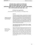 Sử dụng ảnh Landsat đa thời gian đánh giá biến động diện tích rừng dưới ảnh hưởng của xây dựng đập thủy điện Tuyên Quang, tỉnh Tuyên Quang giai đoạn 2000-2016