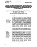 Đánh giá khả năng thích ứng và sinh trưởng của các gia đình Quao (Dolichandrone spathacea (L.f.) K. Schum) 9 tháng tuổi ở vườn sưu tập nguồn gen kết hợp khảo nghiệm hậu thế tại tỉnh Quảng Trị