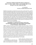 Đánh giá thích nghi sinh thái cảnh quan phục vụ phát triển nông, lâm nghiệp bền vững huyện Văn Yên, tỉnh Yên Bái