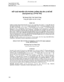 Kết quả nghiên cứu phòng chống sâu ăn lá bồ đề (Syntypistis sp.) ở Phú Thọ