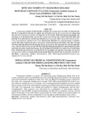 Bước đầu nghiên cứu thành phần hóa học phân đoạn N-hexane của loài Conamomum rubidum Lamxay & N.S.Lý tại Lâm Đồng, Việt Nam