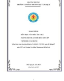 Giáo trình Văn hoá ẩm thực (Ngành: Kỹ thuật chế biến món ăn - Cao đẳng) - Trường Cao đẳng Thương mại và Du lịch Thái Nguyên