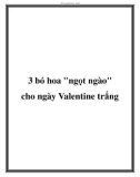 3 bó hoa ngọt ngào cho ngày valentine trắng