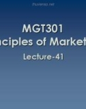 Lecture Principles of Marketing: Lesson 41